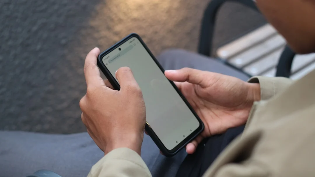 Customer Service Person Holding Phone