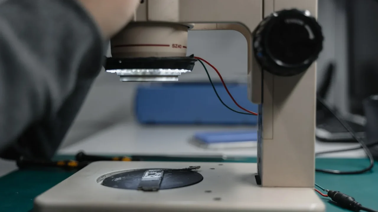 Inspecting Phone Electronic Repair