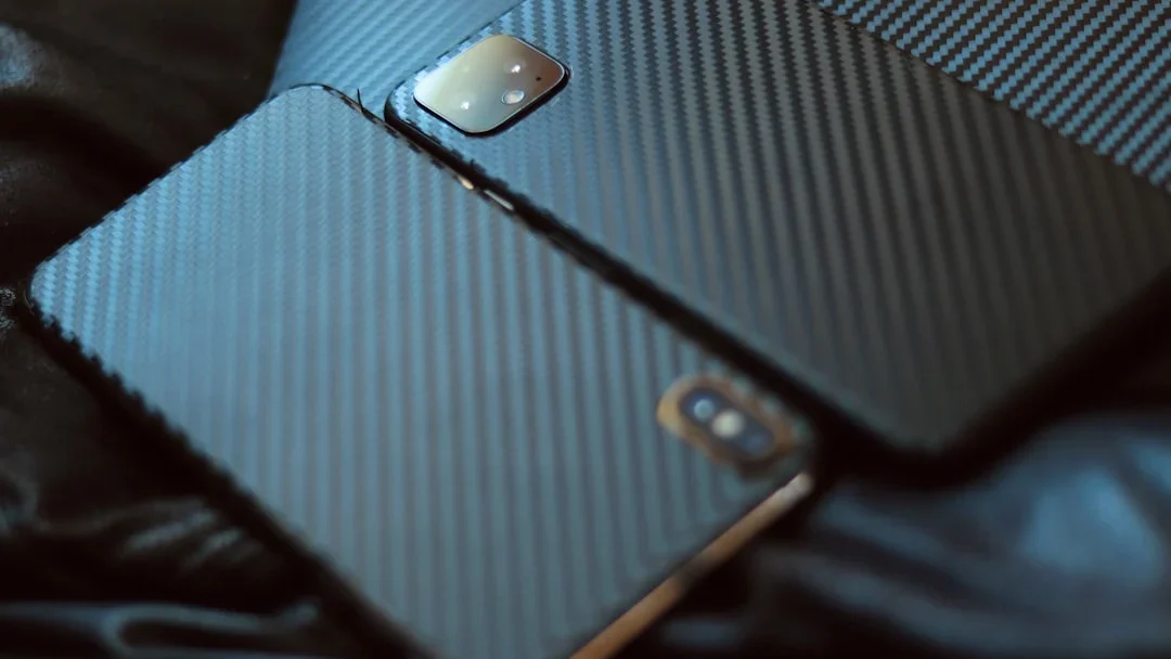 Luxury Smartphone Titanium Texture