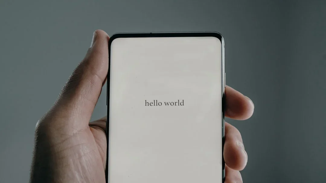 Mobile Screen Modern Technology