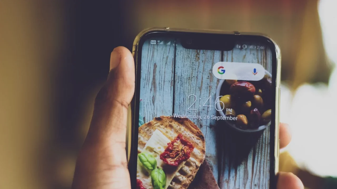 Smartphone Display Glass Texture