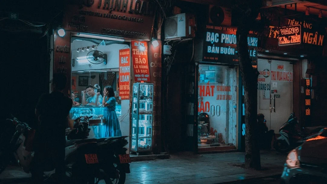 Smartphone Repair Shop City Street